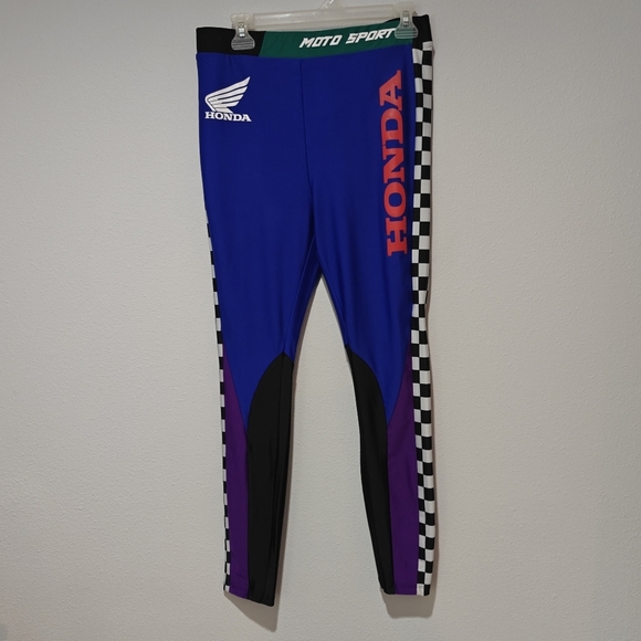 Forever 21 Honda Leggings High Waisted Plus Size 0X Scuba Material JDM VTEC - Picture 3 of 8